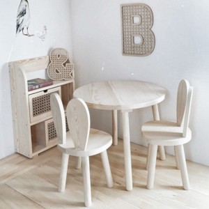 BAMBOOKO - WOODEN ROUND TABLE CHOOSE COLOR
