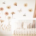 wall sticekr for girls room with flowers