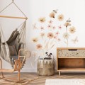 wall sticekr for girls room with flowers