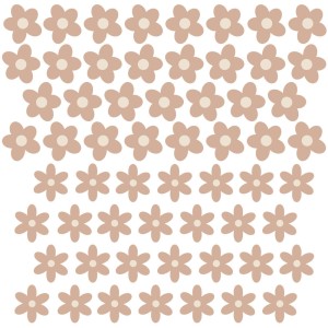 PASTELOWE LOVE - WALL STICKER DAISIES III