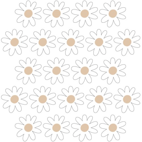 mini flowers sticker for kids room