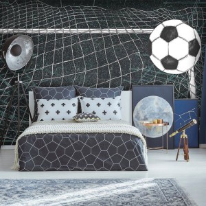 TAPETA DLA CHŁOPCA FOOTBALL DARK - MALUMI