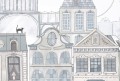 wallpaper tenement house blue