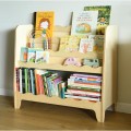 drewniana biblioteczka naturalna