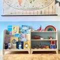 biblioteczka falbanka montessori
