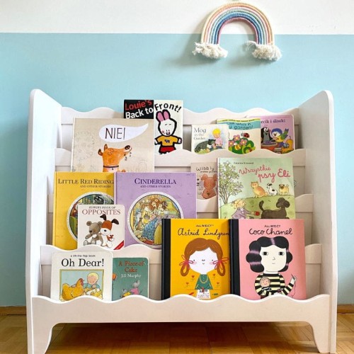 biblioteczka frontowa biała