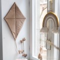 mustard rainbow macrame  wall decoration for kids room