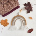 mustard rainbow macrame  wall decoration
