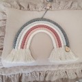 grey pink macrame rainbow