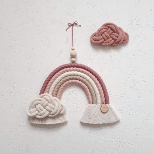 pink rainbow wall decoration