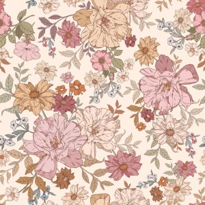 DEKORNIK - WALLPAPER RAINBOW FLOWERS