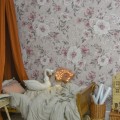 tapeta shabby chic do pokoju dziewczynki