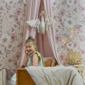 tapeta shabby chic do pokoju dziewczynki