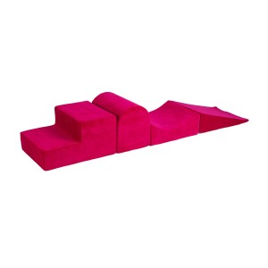 MEOW BABY - 4 ELEMENTOWY PIANKOWY ZESTAW DO ZABAWY MAGENTA