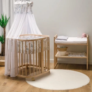 ŁÓŻECZKO 7W1 Z MATERACEM NATURAL - WALDIN