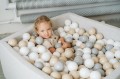 square dry pool with balls