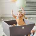 square dry pool with balls