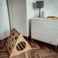 wooden climbing triangle