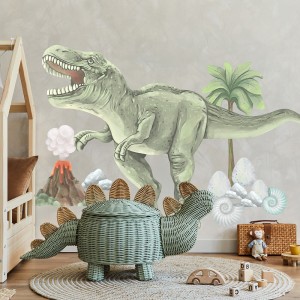 NAKLEJKA DINOZAUR T-REX XXL - PASTELOWE LOVE