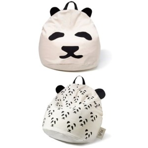 BINI - KIDS POUF PANDA WITH SMALL PANDAS