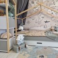 wicker suitcase gray