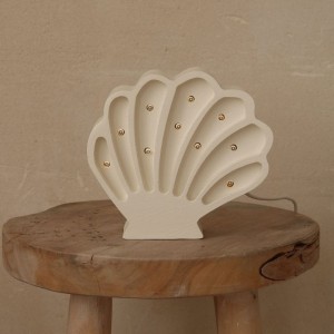 LAMPKA MUSZELKA PEARL WHITE - LITTLE LIGHTS 