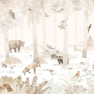 MALUMI - WALLPAPER WOODLET FAMILY BEIGE