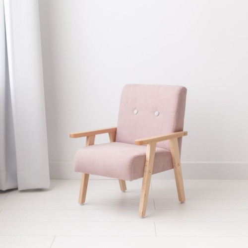 pink armchair for girls room