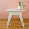 wooden table for kids white