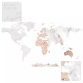naklejka na ścianę mapa świata