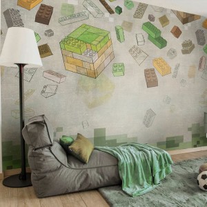 MALUMI - WALLPAPER GREEN BLOCKS