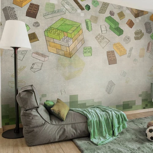 wallpaper for boys blocks