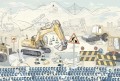 mural for boys construction site