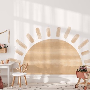 PASTELOWE LOVE - WALL STICKER SUN BEIGE
