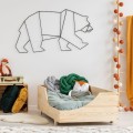 wooden kids bed