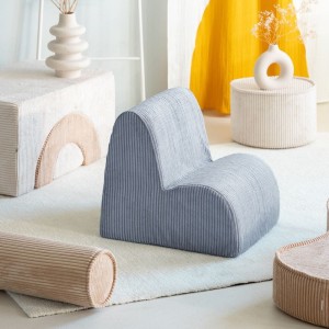 Fotel pufa dla dziecka Cloud Blueberry Blue - Wigiwama