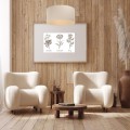lampa wisząca boho len juta