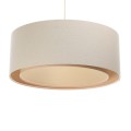lampa wisząca boho len podwójna