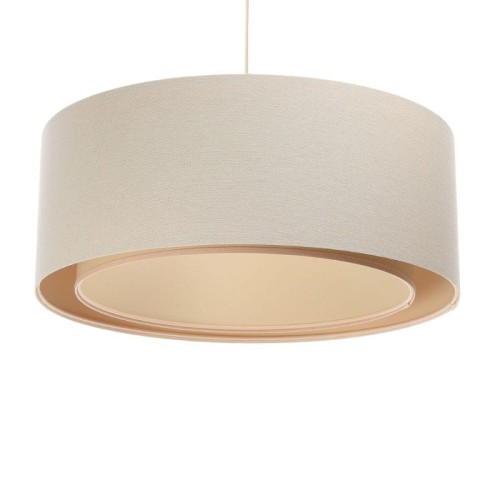 lampa wisząca boho len podwójna