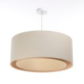 lampa wisząca boho len podwójna