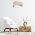 lampa wisząca boho len podwójna