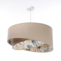 lampa asymetryczna len liście