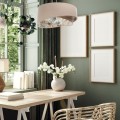 lampa asymetryczna len liście
