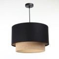 czarna lampa boho