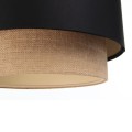 czarna lampa boho