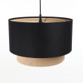 czarna lampa boho
