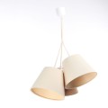 potrójna lampa do pokoju dziecka juta len