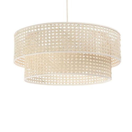 podwójna lampa  rattanowa
