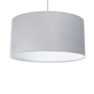 LAMPA WISZĄCA JAŚMIN BEBE PIKOWANA SZARA