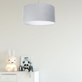 szara lampa sufitowa do pokoju dziecka